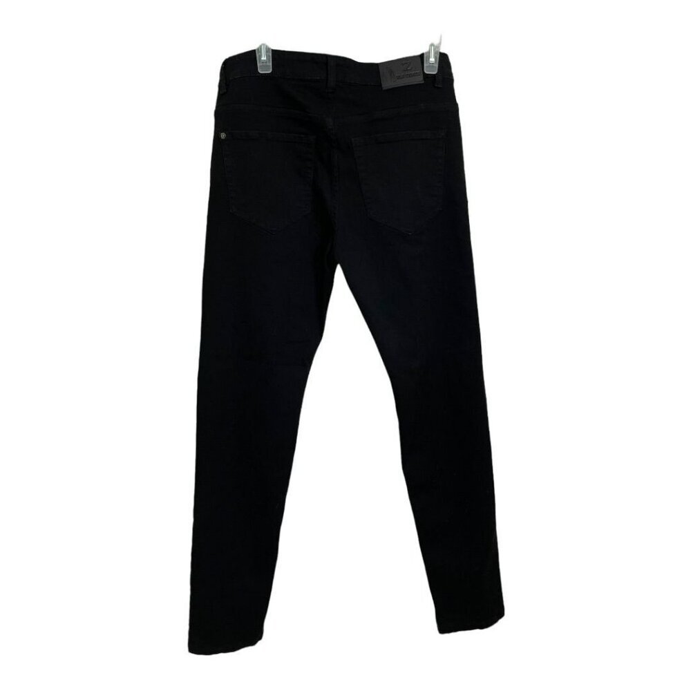 ❤️HP❤️ ZLZ Slim Fit Stretch Stretch Jeans Black Men's Size 32 x 32 - Picture 3 of 12